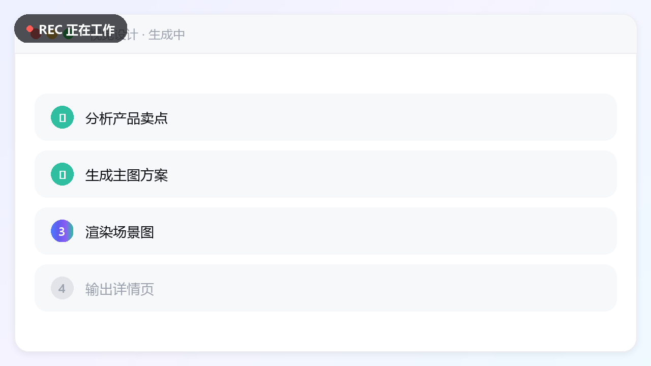 AI视觉设计员工工作界面